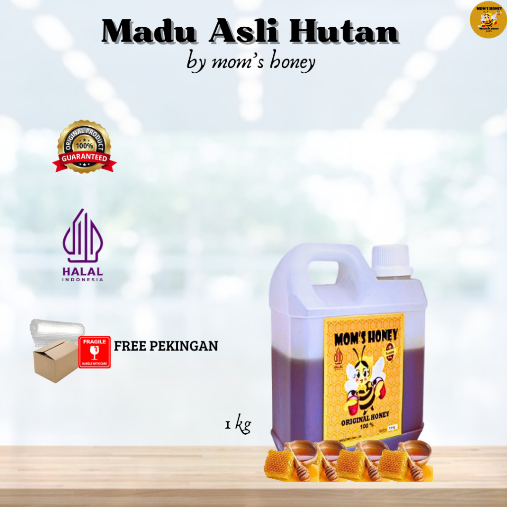 

Madu Asli Moms Honey / Madu Hutan Asli/ Ukuran 1 Kg