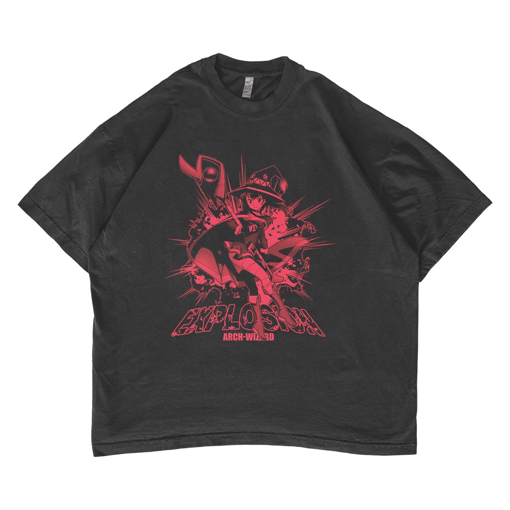 Kaos Konosuba Megumin Konosuba | Oversized T-shirt | Baju Anime