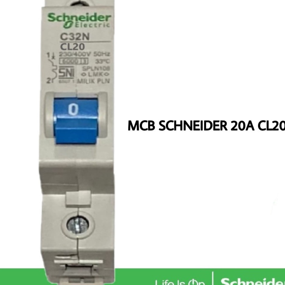 FG2 MCB 2 AMPERE 2A CL2 C32N BIRU SPLN PLN BENSER 4W 4 WATT PEMUTUS ARUS LISTRIK Matur Circuit Break