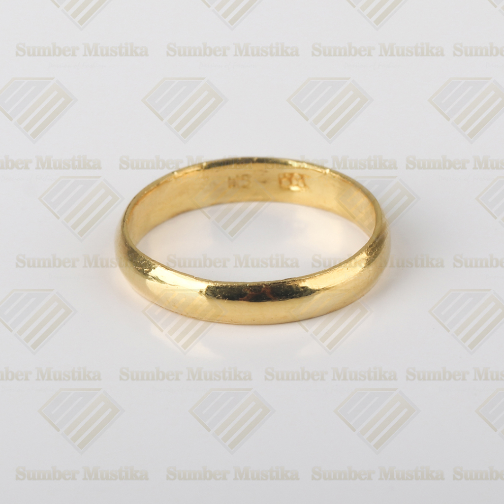 Cincin Emas Model Ring Polos 24 Karat
