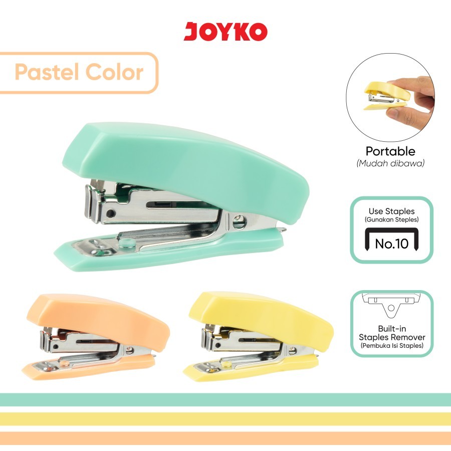 

Joyko Stapler Alat Staples Jepretan Warna Pastel ST-20