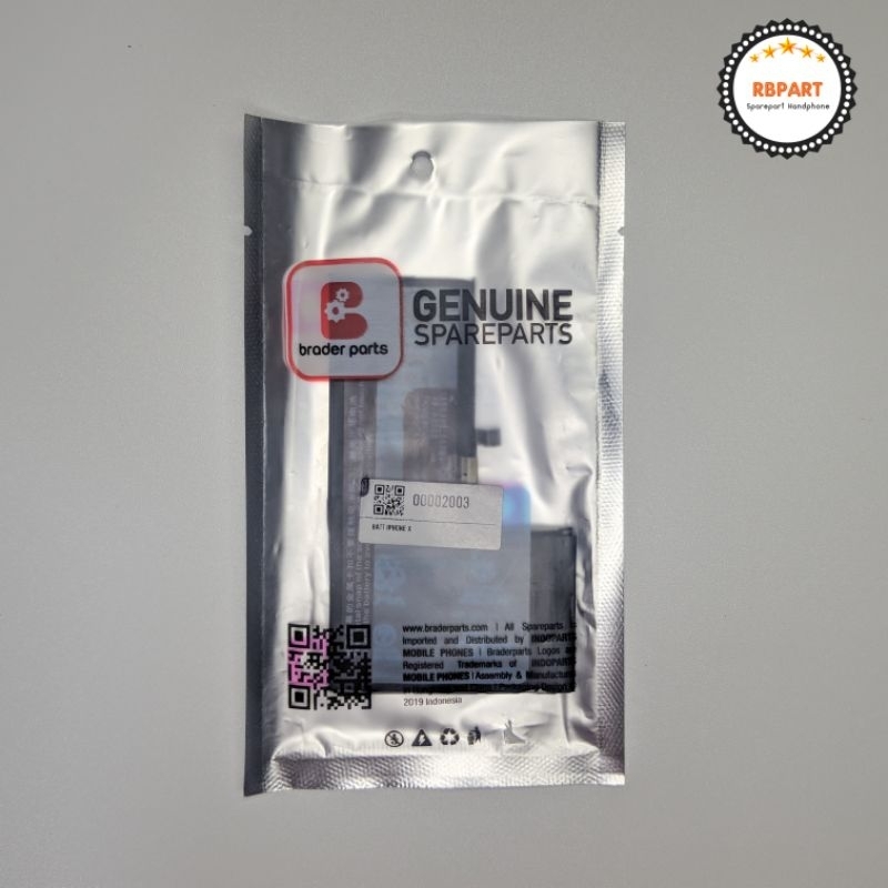 Battery ORIGINAL Braderparts Iphone X