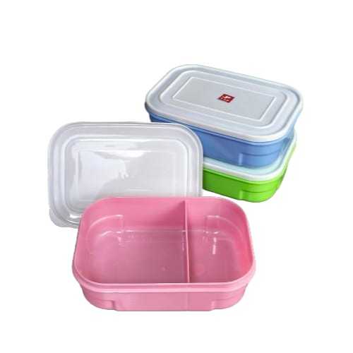 LUNCH BOX SERBAGUNA  SEKAT 2 / KOTAK NASI MISTING  / KOTAK BEKAL / TEMPAT MAKAN OMPRONG