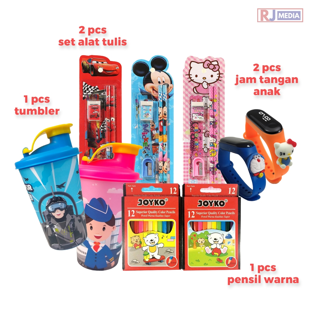 

Paket Sekolah Lengkap Anak SD TK Alat Tulis Set ISI 6 PCS Murah Paket Alat Tulis Anak TK Bonus Tumbler