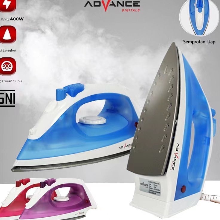 Terbaik Gratis OngkirCODAdvance Setrika Uap Listrik 4 Watt low watt Mesin Uap Anti Lengket Listrik 6