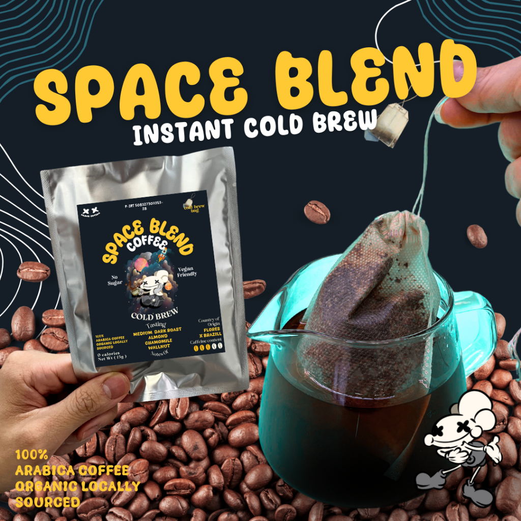 

SPACE BLEND Instant filter Cold Brew Coffee (1pcs) By Black Potion