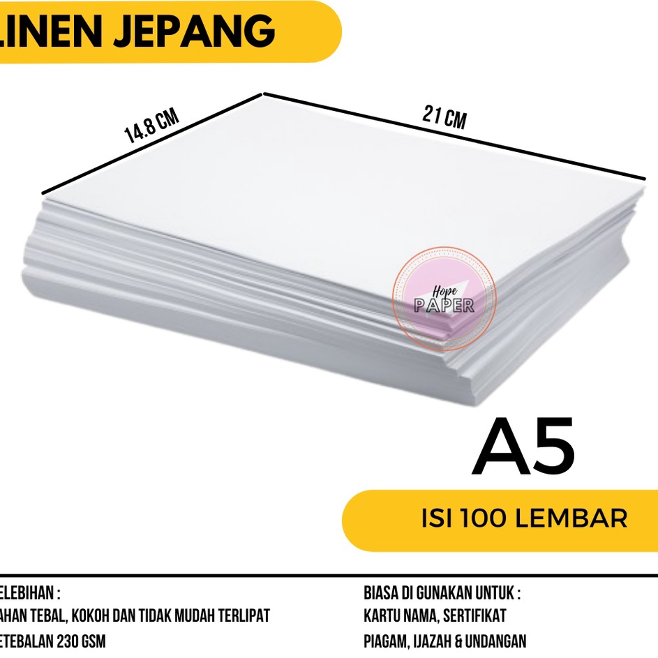 

KODE PRODUK DF9E59 Kertas Linen A5 isi 1 lembar Kertas Karton A5 Linen