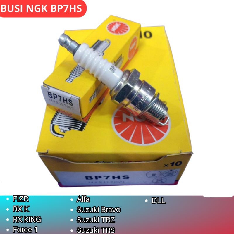 BUSI NGK BP7HS BUSI MOTOR FIZR RX FORCE 1 ALFA SUZUKI BRAVO PALING MURAH