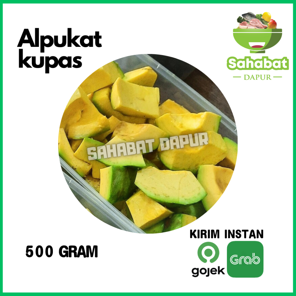 

Alpukat Kupas 500gr / Alpukat Hanya Isi / Alpukat Mentega / Buah Segar - Sahabatdapur