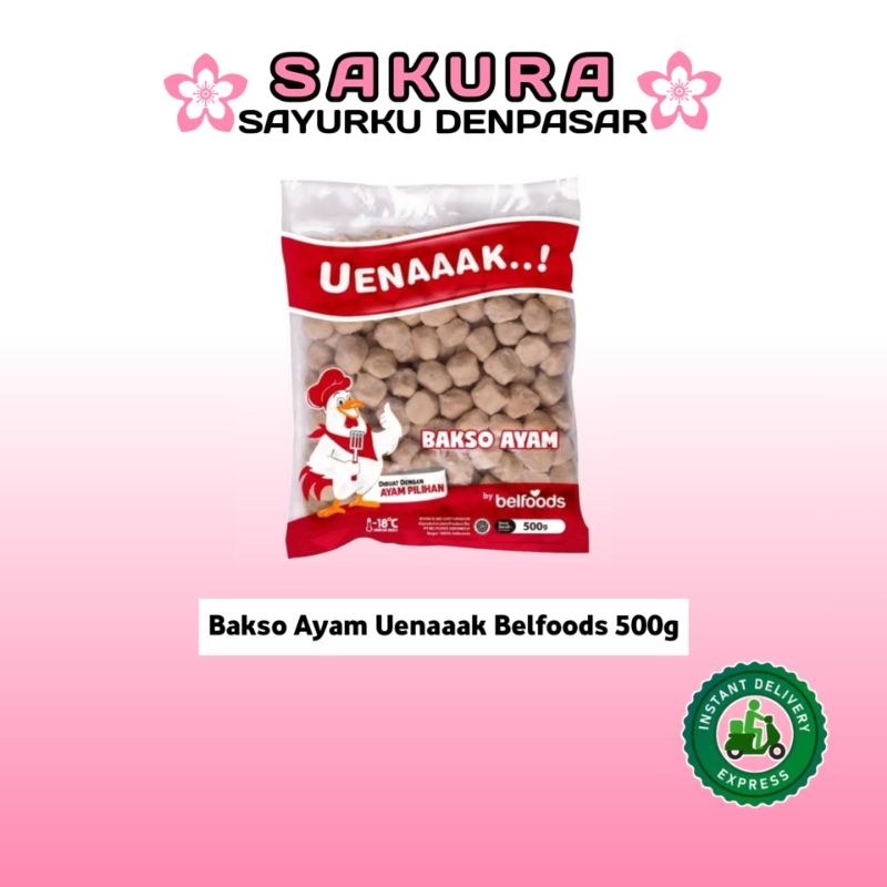 

Bakso Ayam Uenaaak Belfoods 500g - SAKURA