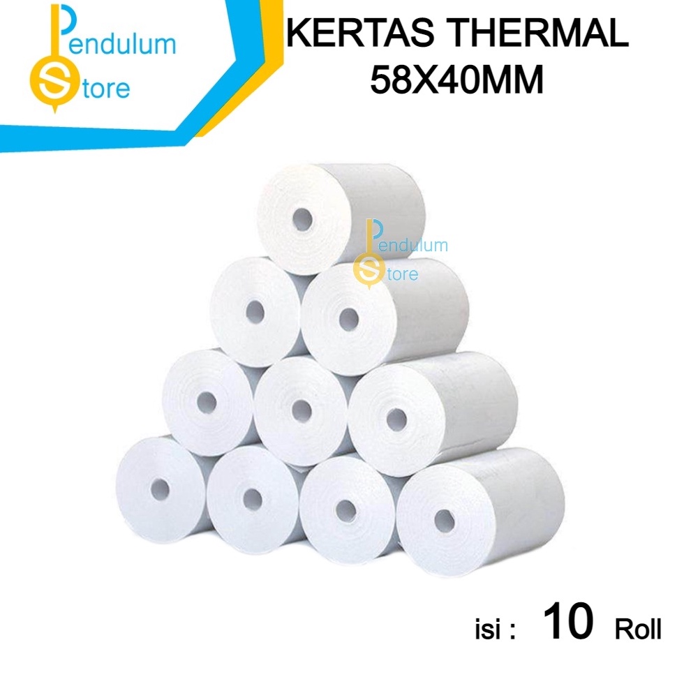 

KODE PRODUK LN9QQ4342 Pack Kertas Thermal 58x4mm isi 1 Roll 1 Buah Thermal Paper Struk Receipt ukuran 58 X 4 MM