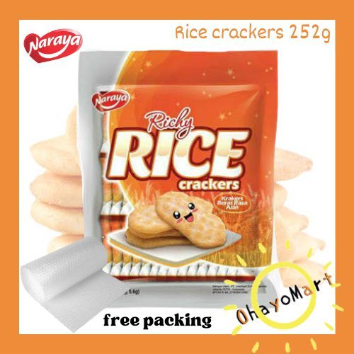 

Naraya Richy rice/ krakers beras/ crackers rice/ snack ringan "naraya" 252grm