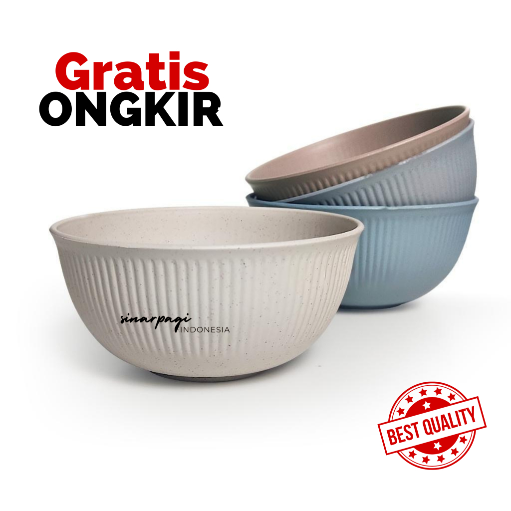 GROSIR Mangkok Jerami Aesthetic Mangkuk Ramen Seblak Cantik Wheat Straw