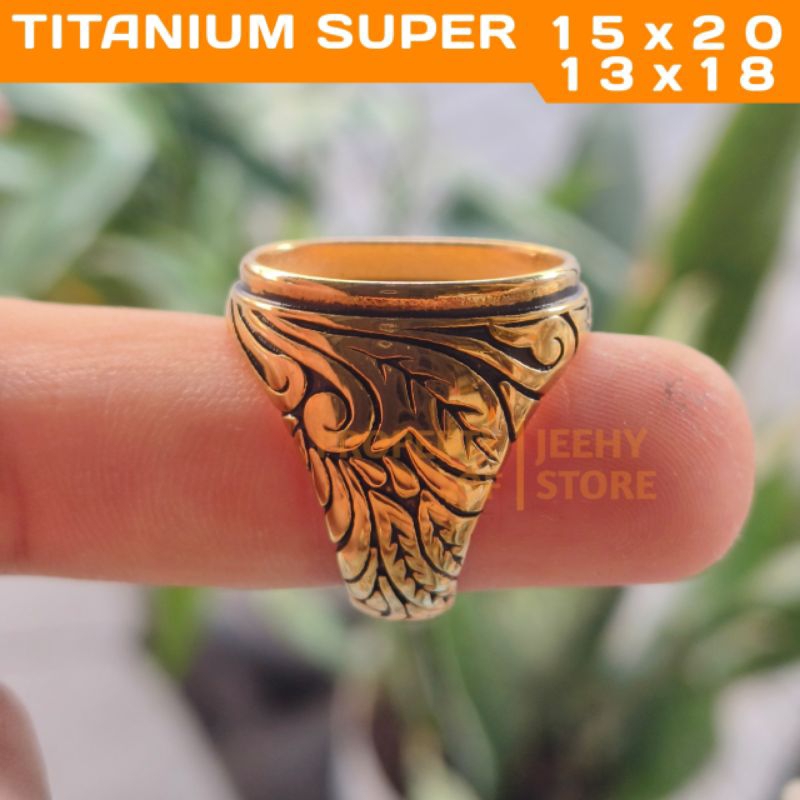 IML39 Ring Cincin Titanium Super Tanam 13x18 Dan 15x20
