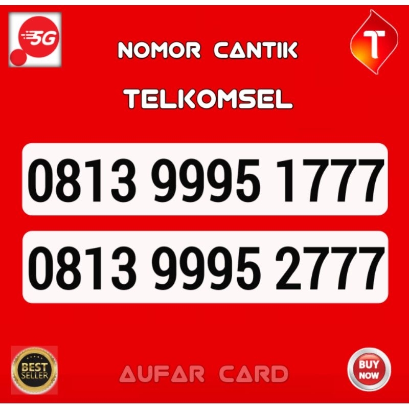 Nomor Cantik Telkomsel Ekor 777 seri Naik Kartu As Simpati Triple 777 8777 3777 1777