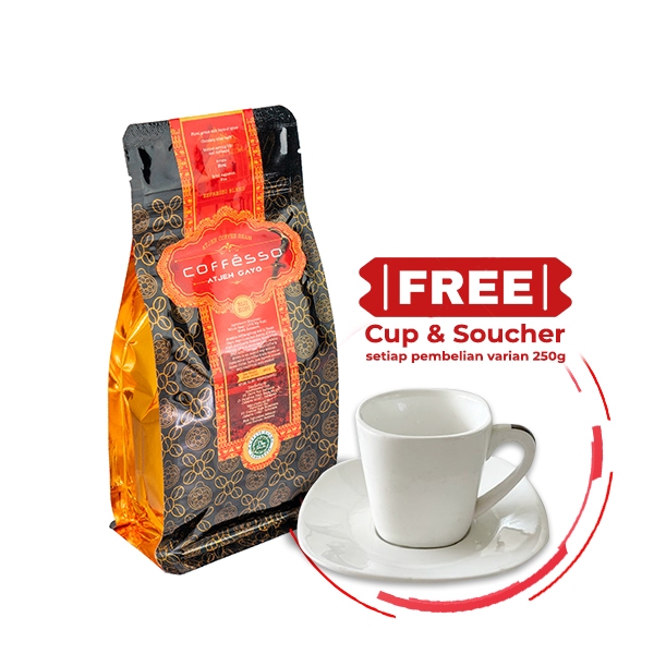 

Coffesso Atjeh Gayo Coffee Bean - Biji Kopi 250gr