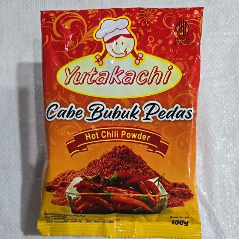 

Cabai bubuk yutakachi super pedas yutakaci 100g