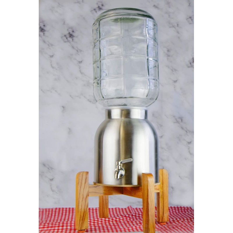 Rak Galon Dispenser Kayu / Tatakan Galon Air