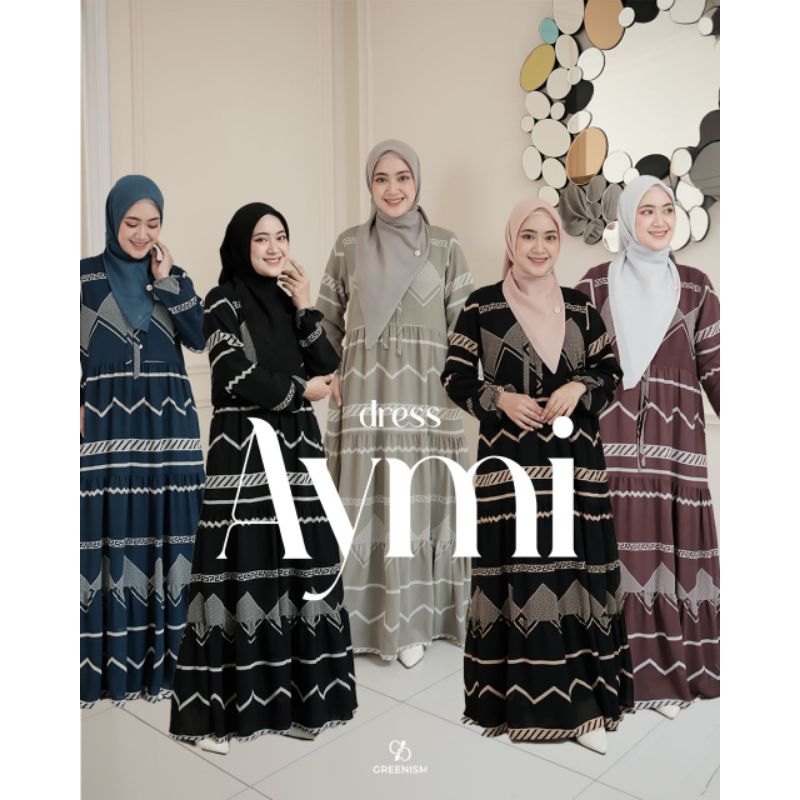 AYMI DRESS BY GREENISM/AYMI DRESS GREENISM/DRESS GREENISM/GAMIS GREENISM/AYMI DRESS GREENISM