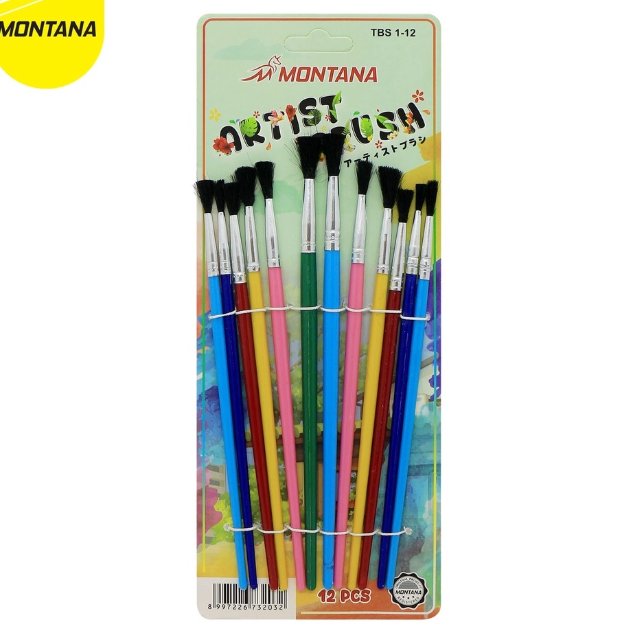 

BEST SELLER Montana Art Brush Set Alat Lukis Kuas Cat Air Minyak Acrylic TBS 112