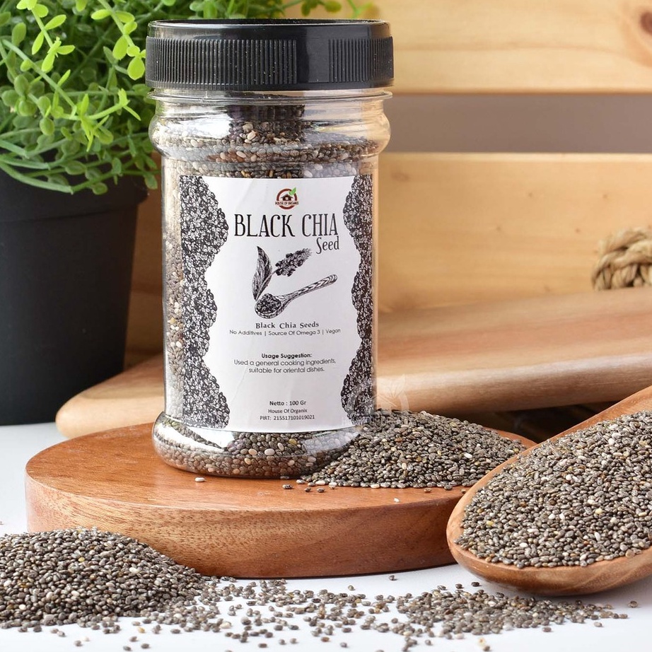

BORONG SEBELUM KEHABISAN Organic Black Chia Seeds Botol 1 Gr