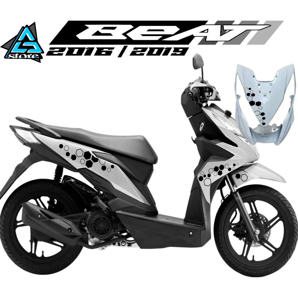 STRIPING CUTING ICON/BT.253/STIKER BEAT FI 2016-2019/STRIPING MOTOR/STIKER MOTOR/STIKER SARANG LEBAH