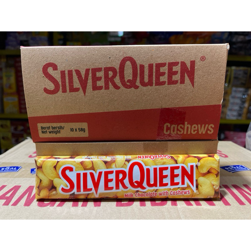 

SILVERQUEEN CASHEWS 58GR BOX ( ISI 10 PCS )