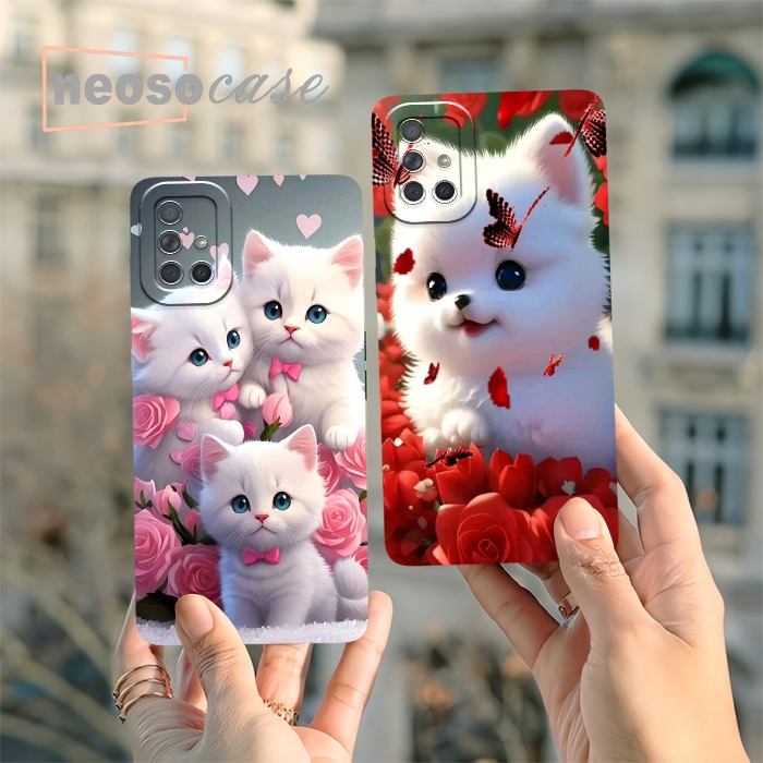 Softcase Samsung A71 kucing ( BB004 ) Case - Case hp - Prokamera Case - Case Oppo - Case Aesthetic -