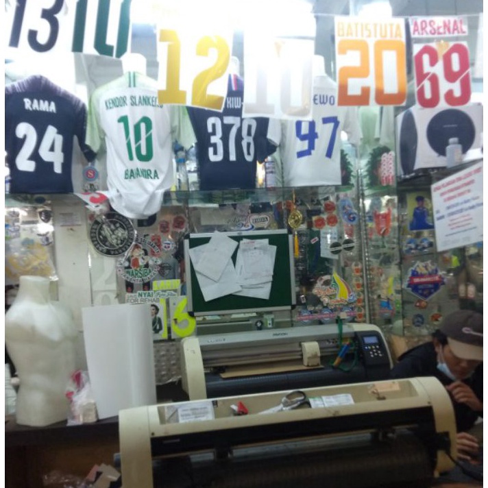 

NEW PROMO sablon cutting nama Player Poliflex