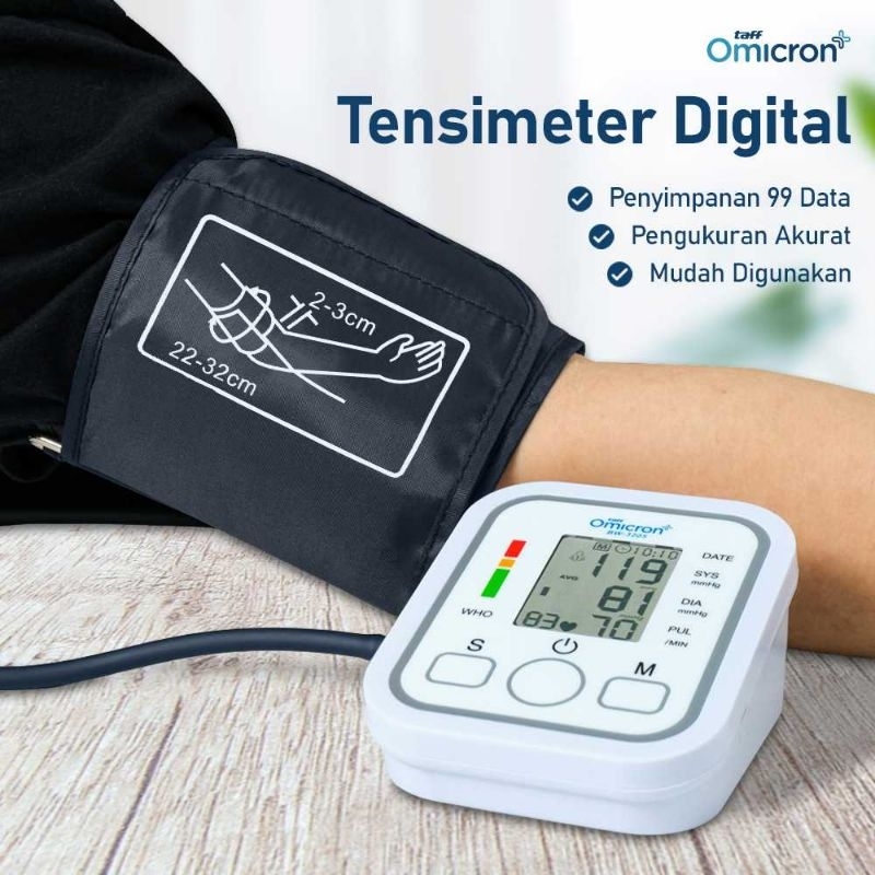 Tensimeter Digital Alat Tekanan Darah Digital TaffOmicron