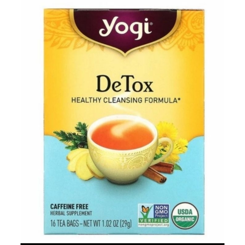 

Yogi Tea Detox, Caffeine Free, 16 Tea Bags, 1.02 oz (29 g)