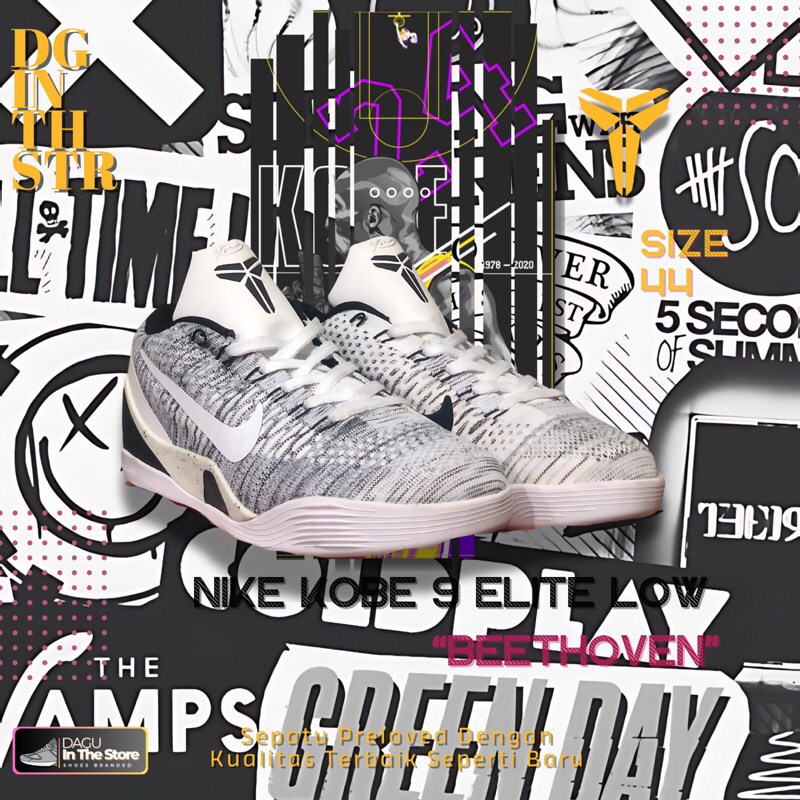 NIKE KOBE 9 ELITE LOW - “BEETHOVEN” SIZE 44