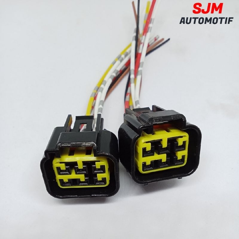 soket 6 pin female socket CDI motor mio plus kabel