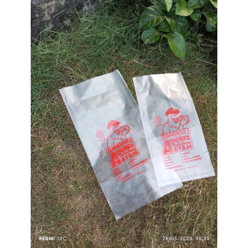 SABLON PLASTIK KEMASAN PE BENING 15x30