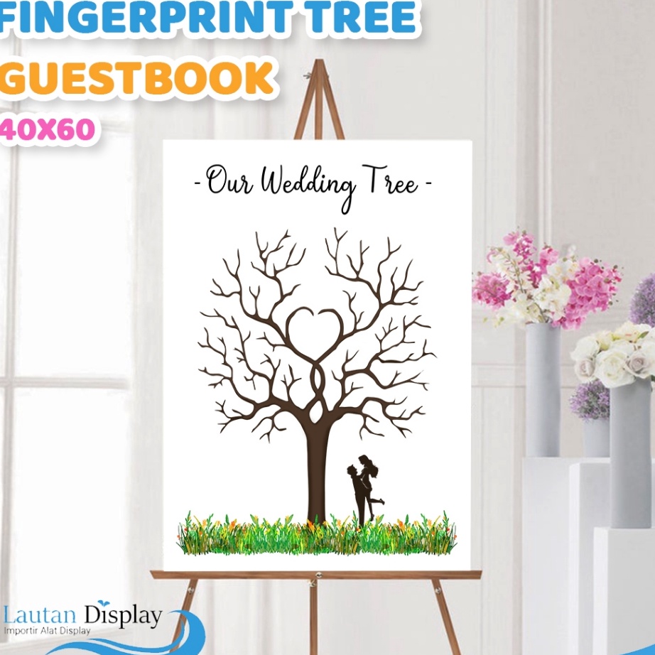 

PROMO HARI INI Canvas Lukis Wedding Tree Fingerprint Kanvas Guest Book Lukisan Pohon Sidik Jari Buku Tamu Pernikahan Wedding Invitation 4x6 cm Tema Biru Pink Ungu Merah Raiow