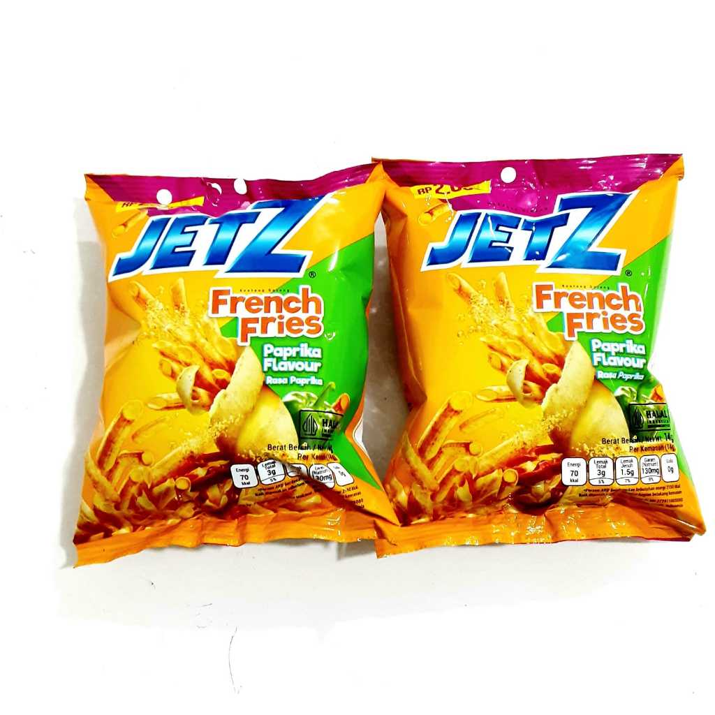 

Jetz French Fries Snack Rasa Paprika 14 Gr - Per Pcs