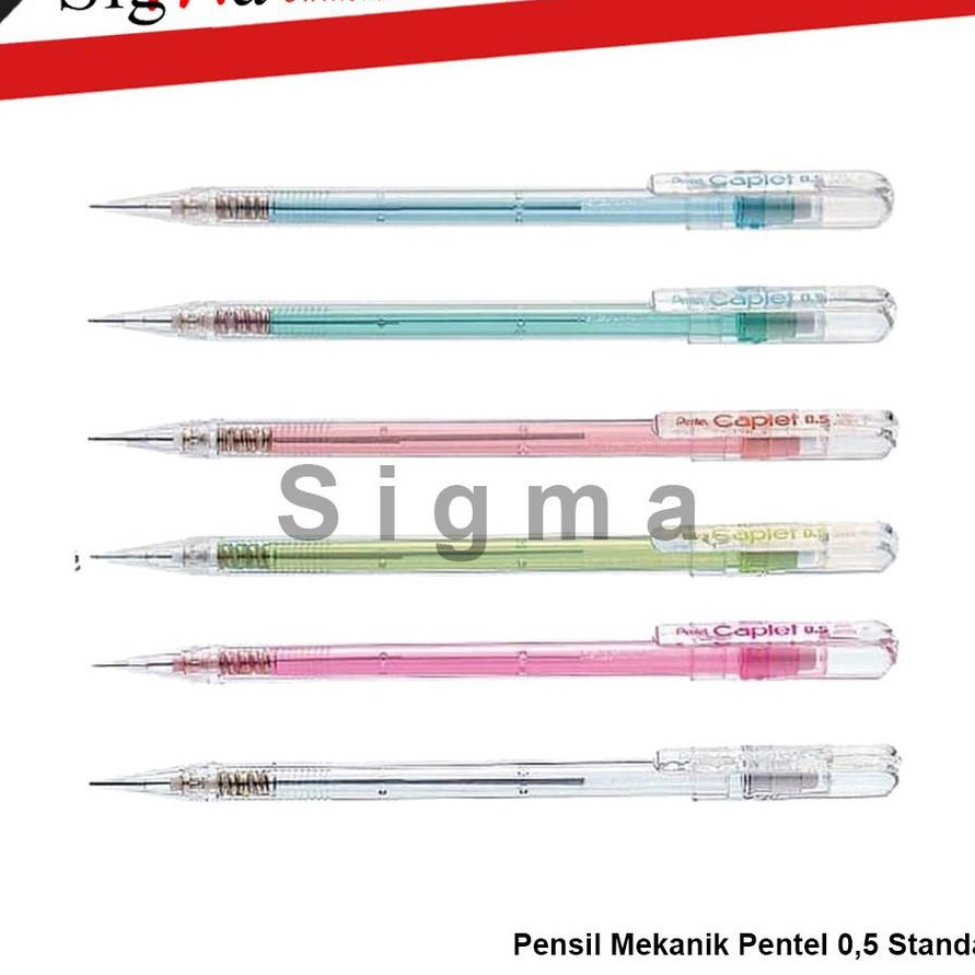 

Pensil Mekanik PENTEL Caplet 5 Pcs