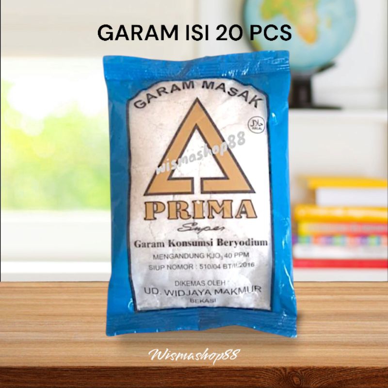 

GARAM PRIMA SUPER 150 GRAM ISI 20 PCS / GARAM MASAK BERYODIUM / BUMBU DAPUR