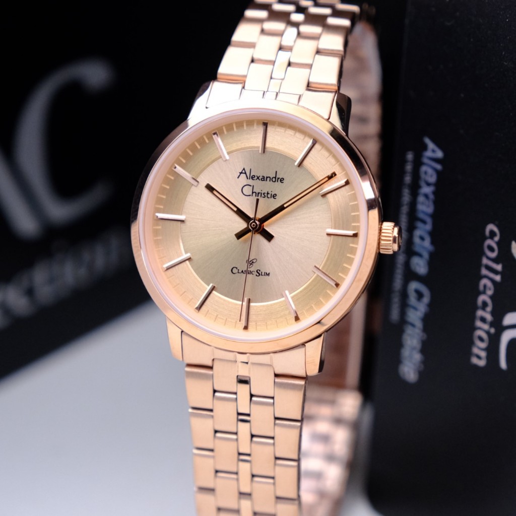 Alexandre Christie Wanita Terbaru 2024 Original AC 8692 Full Rosegold