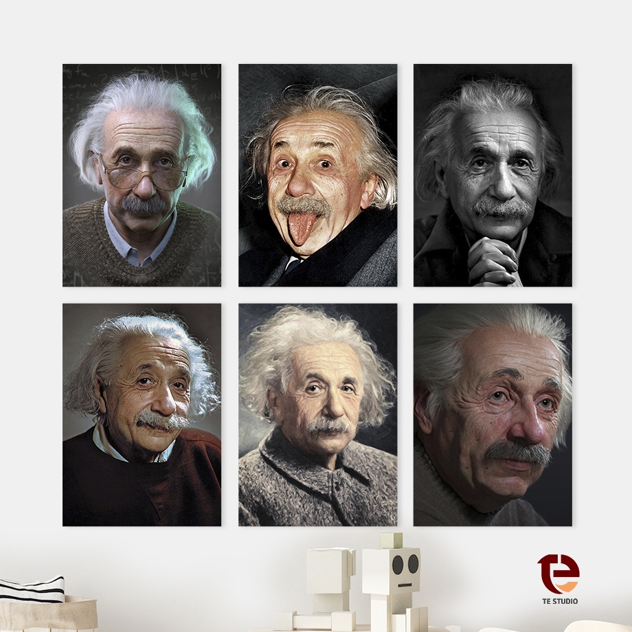 Poster Albert Einstein Walldecor Hiasan Dinding Pajangan Rumah Poster  Quotes Papan Kayu
