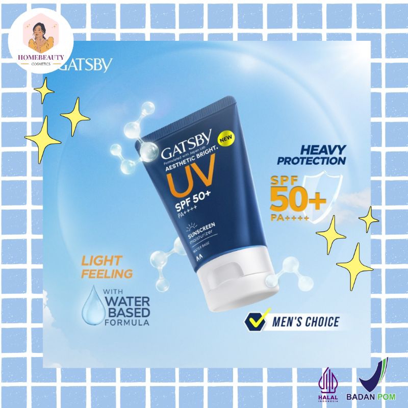 GATSBY AESTHETIC BRIGHT SUNSCREEN MOISTURIZER 40ML/FACE CARE| SUNSCREEN GATSBY