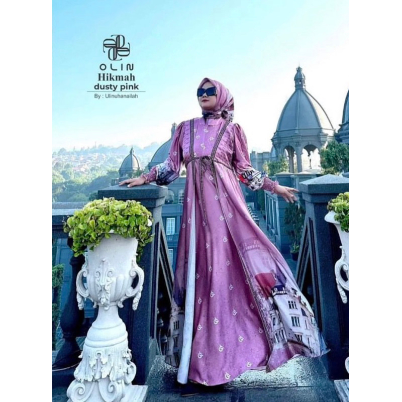 Gamis syari brand Olins aurakay set sracf syari set sracf