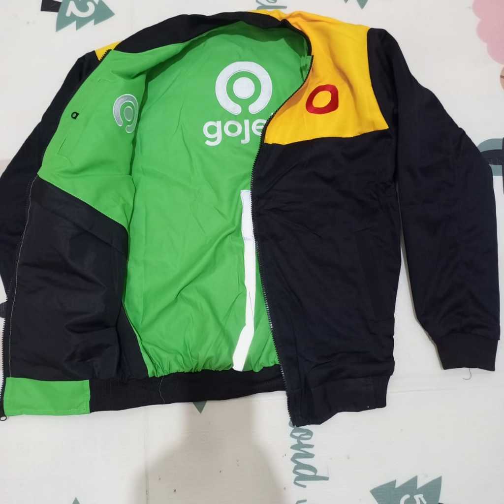 JAKET BOLAK BALIK GOJEK MAXIM READY SIZE JUMBO LD 130CM
