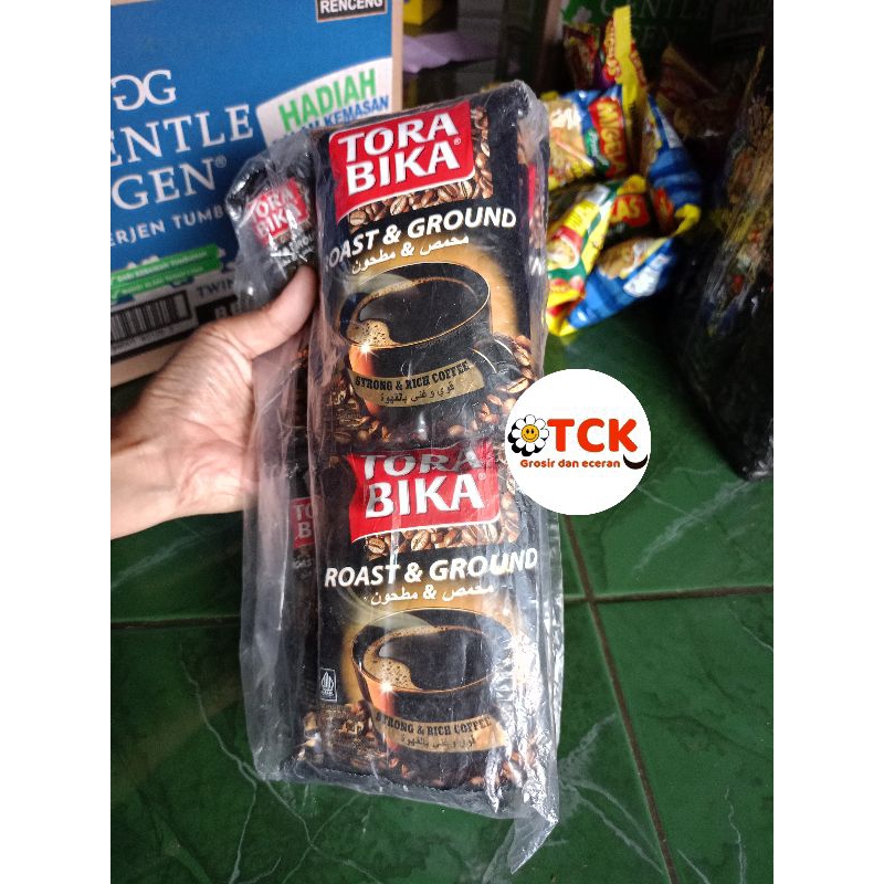 

Kopi Hitam Besar Tora bika bubuk Roast & Ground Kopi Hitam 1 Renceng isi 10pcs