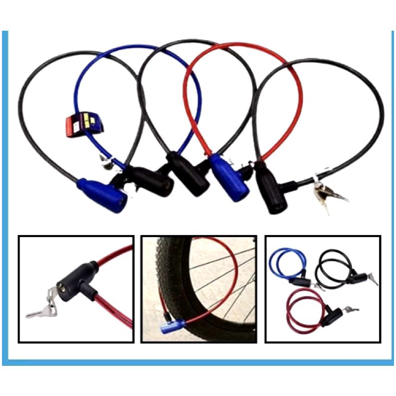 gembok sepeda, gembok helm, gembok tali seling, gembok multifungsi, gembok universal