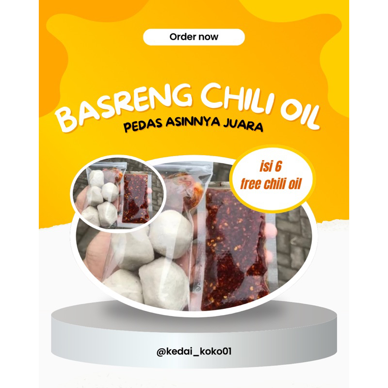 

BASRENG IKAN CHILI OIL ISI 6