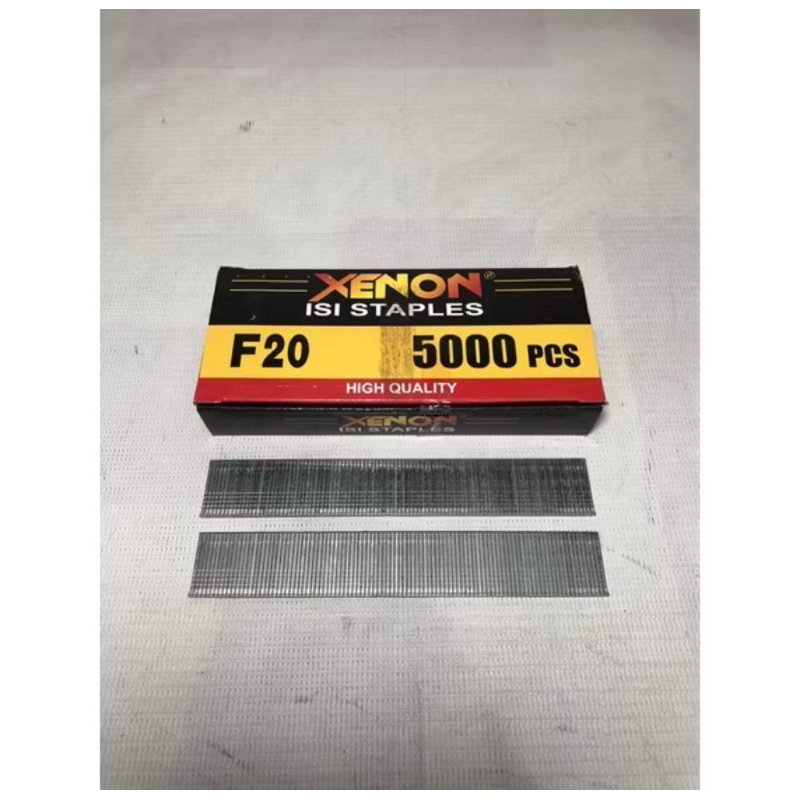 

Xenon Isi Staples Mesin Paku Tembak F20 - Refill Air Nailer Stapler