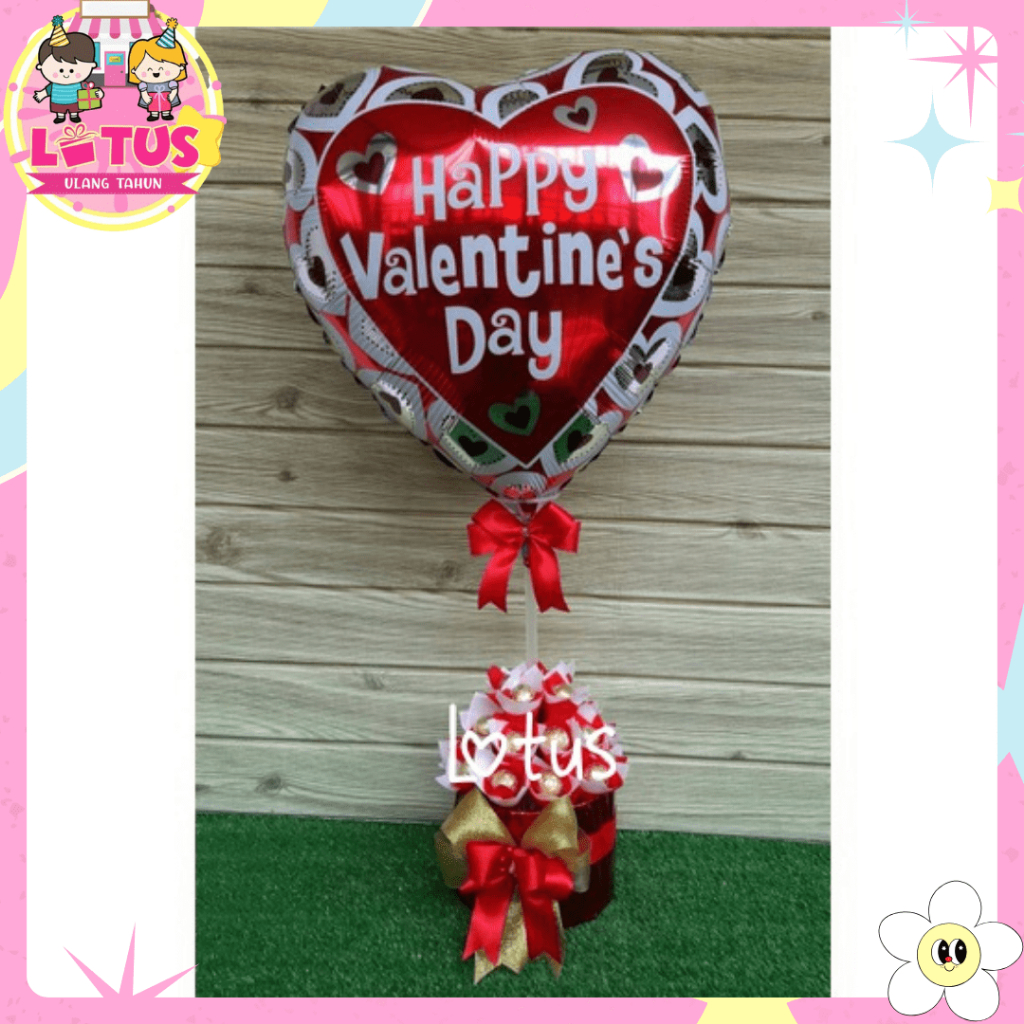 

[ BISA KIRIM HARI INI ] BALON COKLAT VALENTINE / BALON VALENTINE