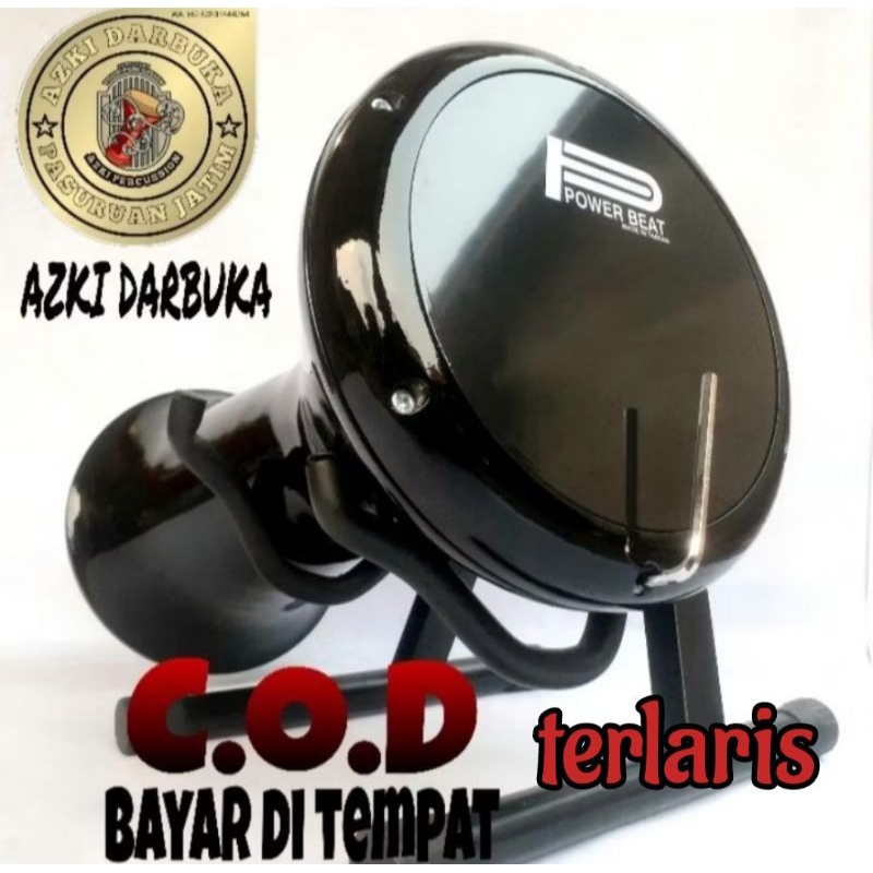 DARBUKA 8 INCI / HITAM GILAP+ KUNCI L (COD)
