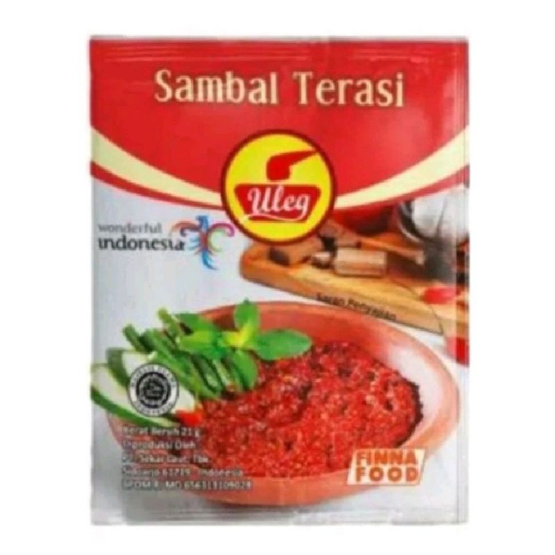 

SAMBAL ULEG TERASI FINNA 18 G ( 5PCS )